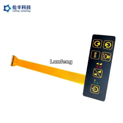 قیمت خوب سوئیچ غشاء لمسی قابل سفارشی با رنگ های رنگارنگ و LED نمادین آنلاین