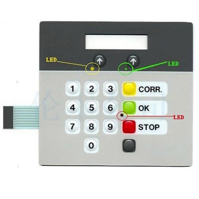قیمت خوب صفحه کلید غشایی سفید PET با سطح حفاظت LED IP65 آنلاین