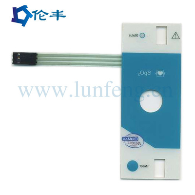 قیمت خوب صفحه کلید LED سفید غشایی سفارشی PVC پلاستیکی 1mm 1.5mm آنلاین