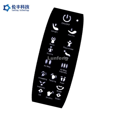 قیمت خوب صفحه کلید دکمه مواد پی سی صفحه گرافیک پوششی با اشکال سفارشی و اندازه سفارشی آنلاین