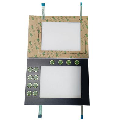 قیمت خوب نوع کلید صفحه کلید غشا 1mm / 1.5mm Pitch سفارشی با رنگ LED سبز آنلاین