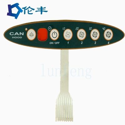 قیمت خوب سوئیچ غشا PET سفارشی با LED / EL Backlight Matte / Glossy Finish آنلاین