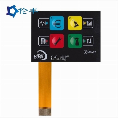 قیمت خوب ال ای دی های دکمه برجسته پانل سوئیچ غشایی PET F150 FPC آنلاین