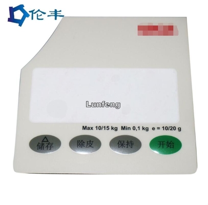 قیمت خوب پوشش پانل کنترل گرافیکی غشایی PET 0.18 میلی متری برای ترازوی الکترونیکی آنلاین