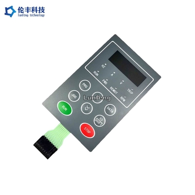 صفحه کلید سوئیچ غشایی لمسی LED، سوئیچ لمسی گنبدی فلزی پنجره LCD مشکی