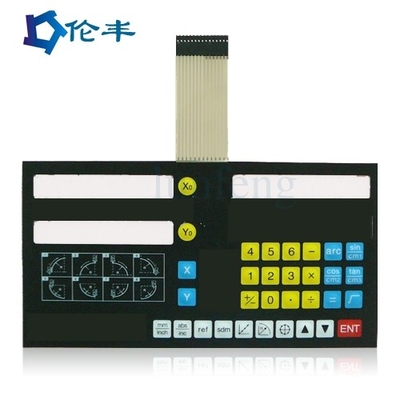 قیمت خوب صفحه کلید غشایی LED سبز 1 میلی متری 1.5 میلی متری پلاستیکی آنلاین
