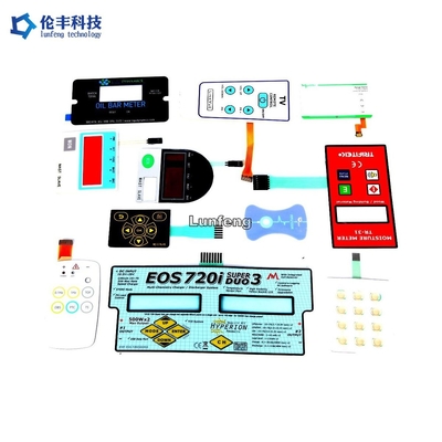قیمت خوب مواد PVC صفحه کلید غشا رنگی آبی LED با 1mm و 1.5mm Pitch آنلاین