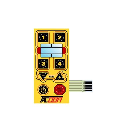 قیمت خوب سوئیچ غشا گنبدی فلزی سطح مات با چسب پشتی 3M468 و LED برای رابط دستگاه های پزشکی آنلاین