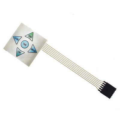 صفحه کلید غشا LED PMMA سفارشی با 2.54mm Pitch و سطح حفاظت IP65