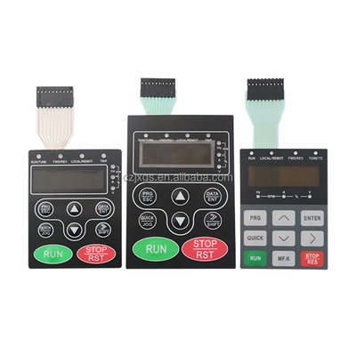 ماتی فینیش PC / ABS Membrane Switch Overlay با تکنولوژی چاپ صفحه ابریشم و طراحی سفارشی