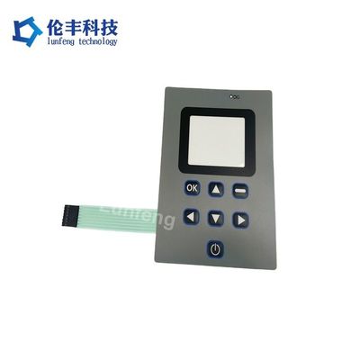 قیمت خوب سوئیچ غشایی انعطاف‌پذیر ولتاژ DC 5V با رابط قابل تنظیم و دکمه برجسته بالش لمسی برای پنل‌های کنترل صنعتی آنلاین