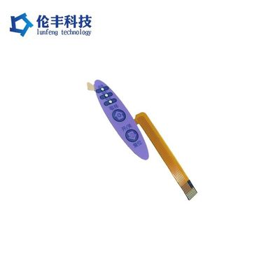 قیمت خوب کلید غشایی PET با سطح مات، رنگ قرمز و مقاومت عایق حداقل 100 مگااهم، راه‌حل برای پنل‌های کنترل آنلاین