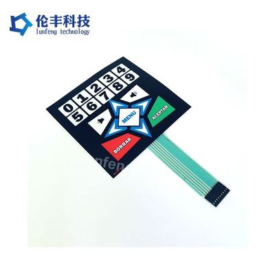 قیمت خوب نیروی فعال‌سازی 160-180 گرم، صفحه‌کلید غشایی تخت، پشتیبانی از محدوده دمایی 20 تا 80 درجه سانتی‌گراد، ایده‌آل برای پنل‌های کنترل صنعتی آنلاین