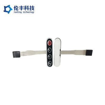 قیمت خوب 50-500g نیروی فعال سازی تغییر دهنده غشا پلاستیکی تغییر دهنده غشا PET آسان برای تمیز کردن پنل کنترل برای تجهیزات صنعتی آنلاین