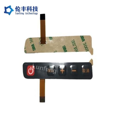 قیمت خوب 105 * 25mm FPC Membrane Switch Overlay راه حل کامل برای تغییر عملکرد آنلاین