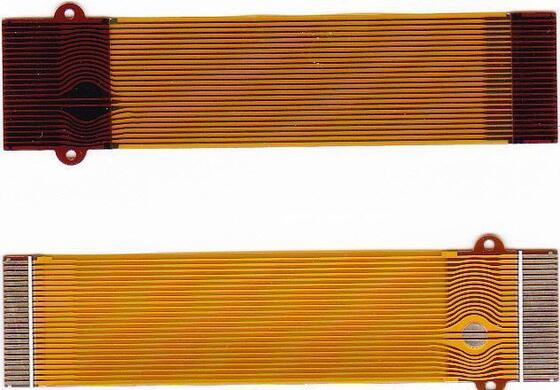 قیمت خوب 0.05mm Minimum Trace Width FPC Flexible Circuit Board with Yellow PI Film Solder Mask and Gold Plating Surface Finishing آنلاین