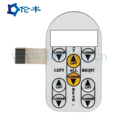 قیمت خوب سوئیچ گنبدی فلزی لمسی پنتون 3M468 سوئیچ غشایی RAL چسب دار با LED آنلاین