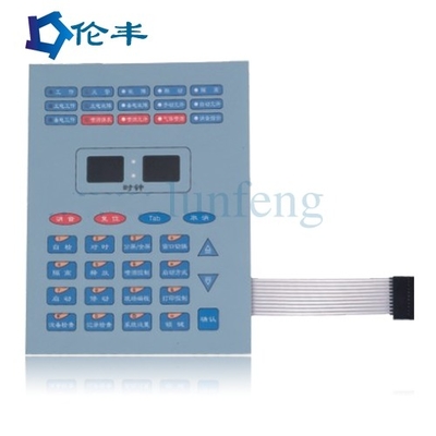 کلیدهای لمسی PC صفحه کلید سوئیچ غشایی PET 3M468 دستگاه صنعتی