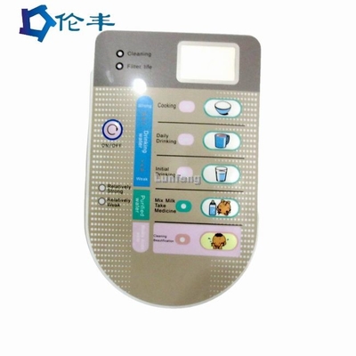 قیمت خوب سوئیچ دکمه فشاری غشایی پنجره ال سی دی LED روی پانل جلوی گرافیکی آنلاین