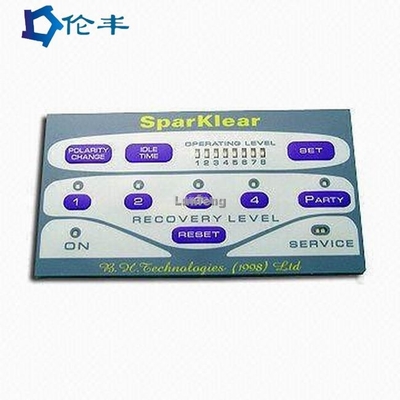 قیمت خوب دکمه کنترل جلوی Die Cut سوئیچ صفحه کلید صفحه کلید کامپیوتر Lexan Label Graphic Overlay آنلاین